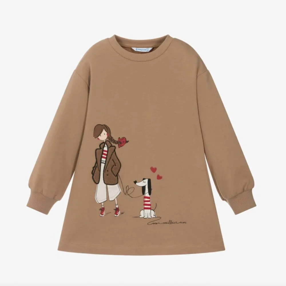 $17 ADD ON Mayoral‎ long sleeve dress Janie and Jack Baby Gap Zara Quincy Mae
